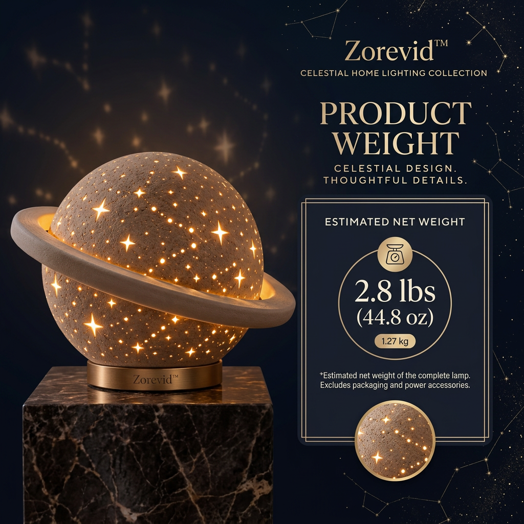Zorevid™ Saturn Halo Starfield Ambient Table Lamp — image 3