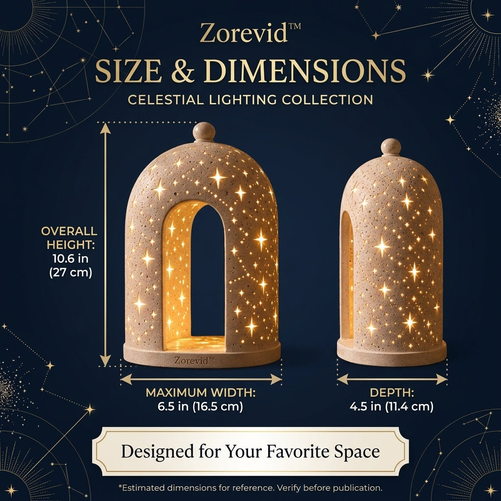 Zorevid™ Starlit Arch Ceramic Ambient Table Lamp — image 2