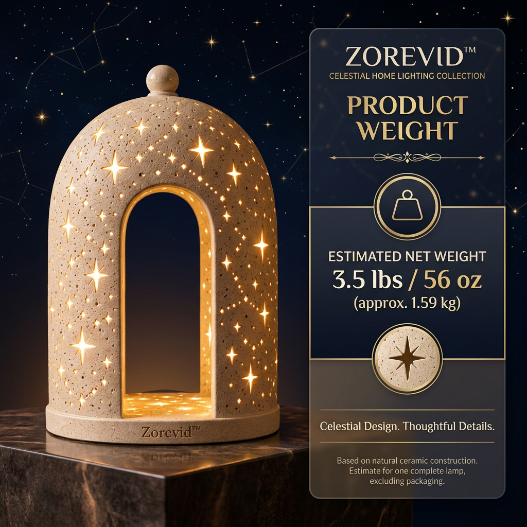 Zorevid™ Starlit Arch Ceramic Ambient Table Lamp — image 3