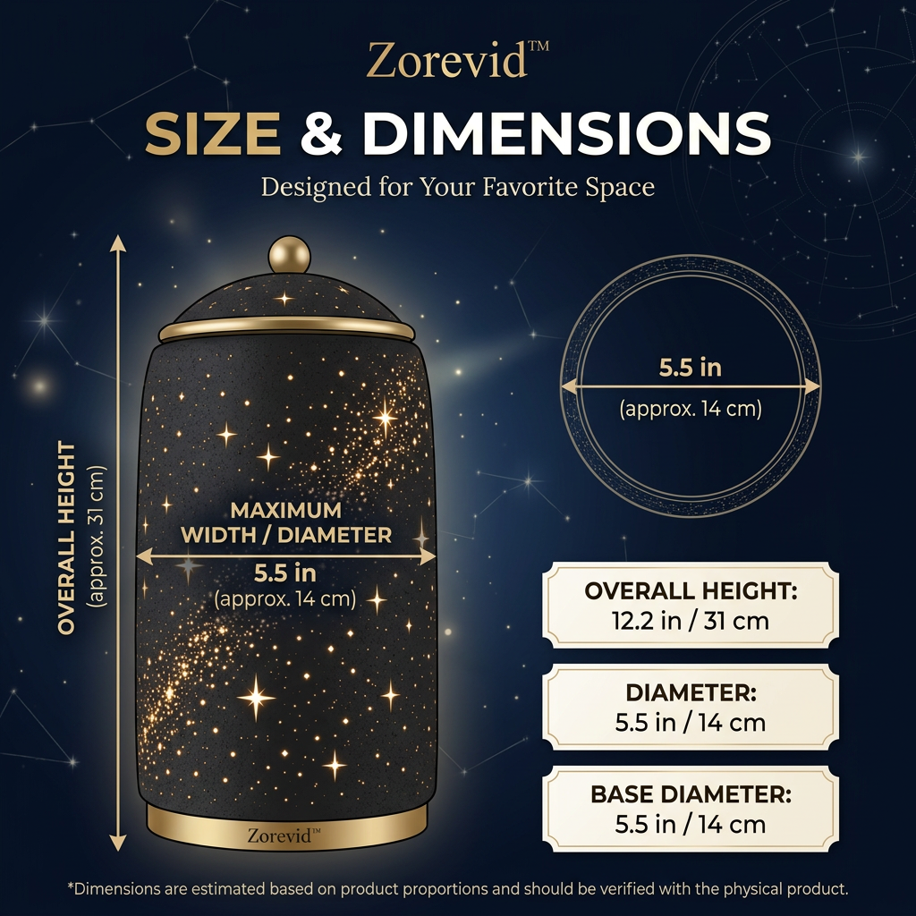 Zorevid™ Galactic Spiral Cylindrical Ambient Lamp — image 2
