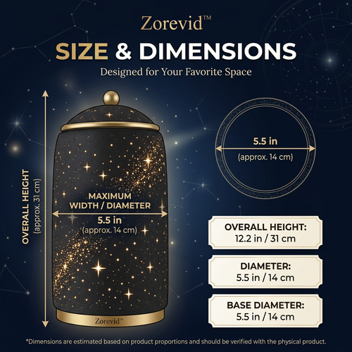 Zorevid™ Galactic Spiral Cylindrical Ambient Lamp — image 2