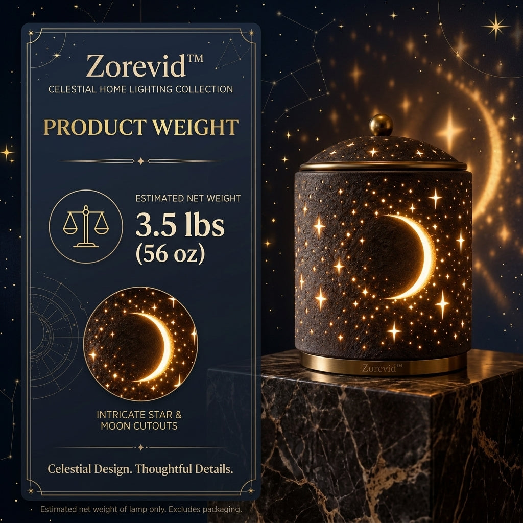 Zorevid™ Moonlit Constellation Cylinder Table Lamp — image 3