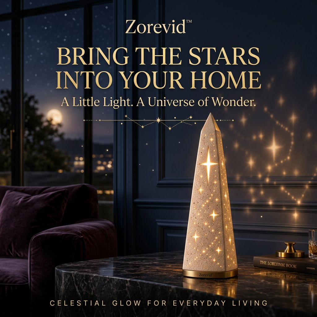 Zorevid™ Starlight Spire Sculptural Ambient Lamp — image 1