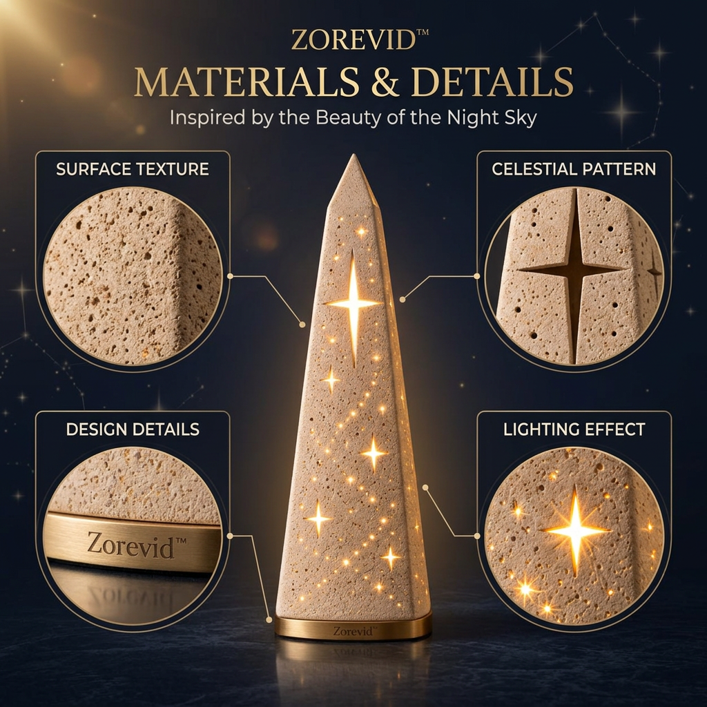 Zorevid™ Starlight Spire Sculptural Ambient Lamp — image 4