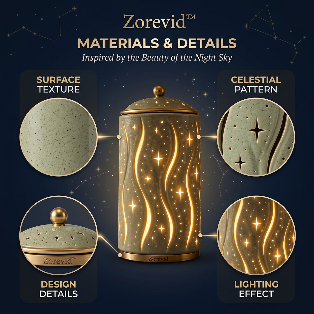 Zorevid™ Celestial Ribbon Cylindrical Ambient Lamp — image 4