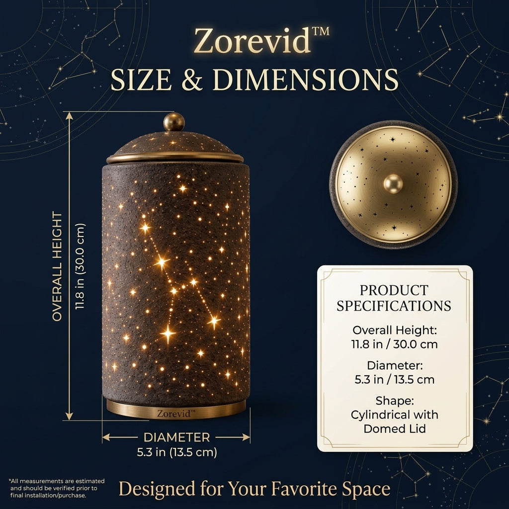 Zorevid™ Nightfall Starfield Cylinder Ambient Lamp — image 2