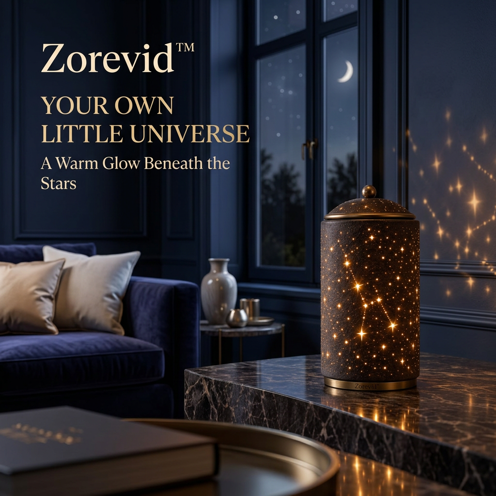 Zorevid™ Nightfall Starfield Cylinder Ambient Lamp — image 5