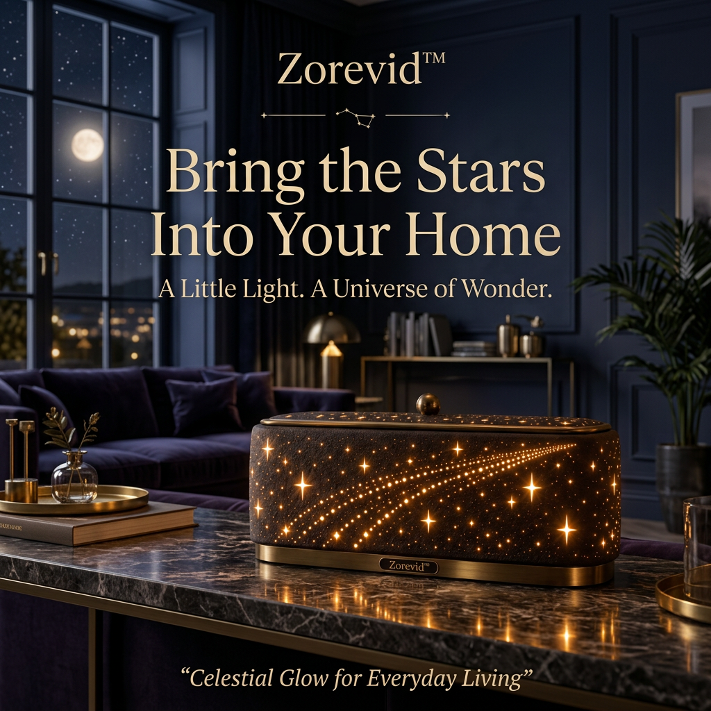 Zorevid™ Meteor Trail Panorama Ambient Table Lamp — image 1