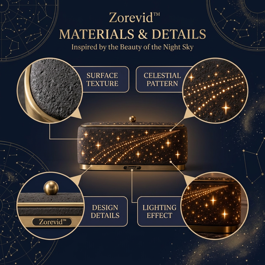 Zorevid™ Meteor Trail Panorama Ambient Table Lamp — image 4