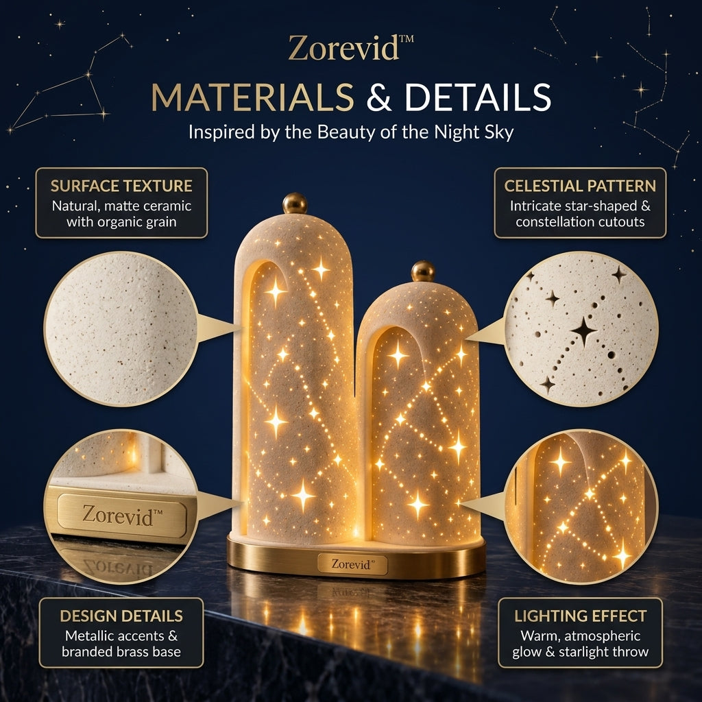 Zorevid™ Twin Star Arch Ambient Table Lamp — image 4