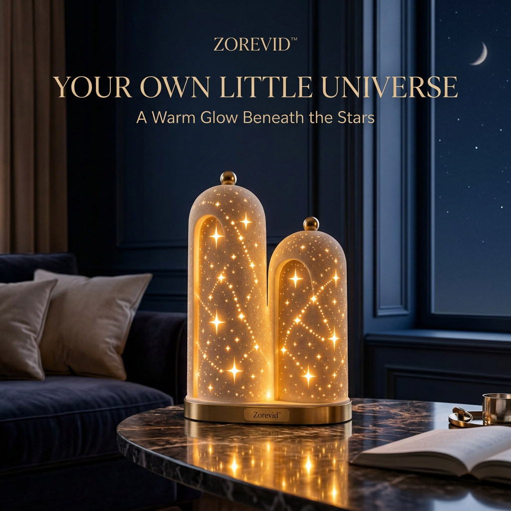 Zorevid™ Twin Star Arch Ambient Table Lamp — image 5