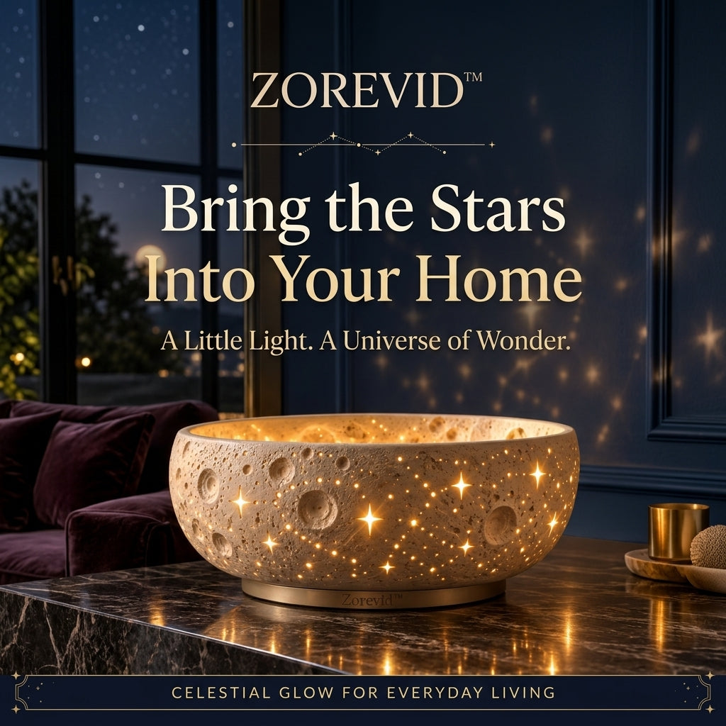 Zorevid™ Lunar Crater Glow Bowl Ambient Lamp — image 1