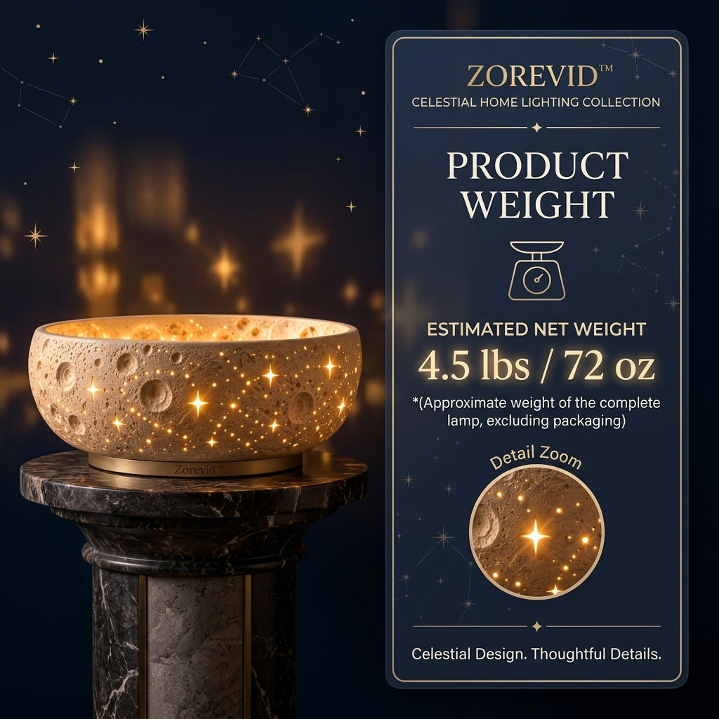 Zorevid™ Lunar Crater Glow Bowl Ambient Lamp — image 3
