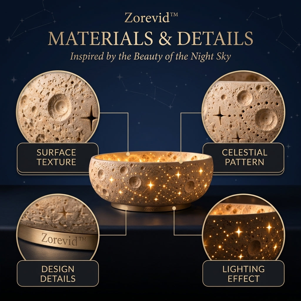 Zorevid™ Lunar Crater Glow Bowl Ambient Lamp — image 4