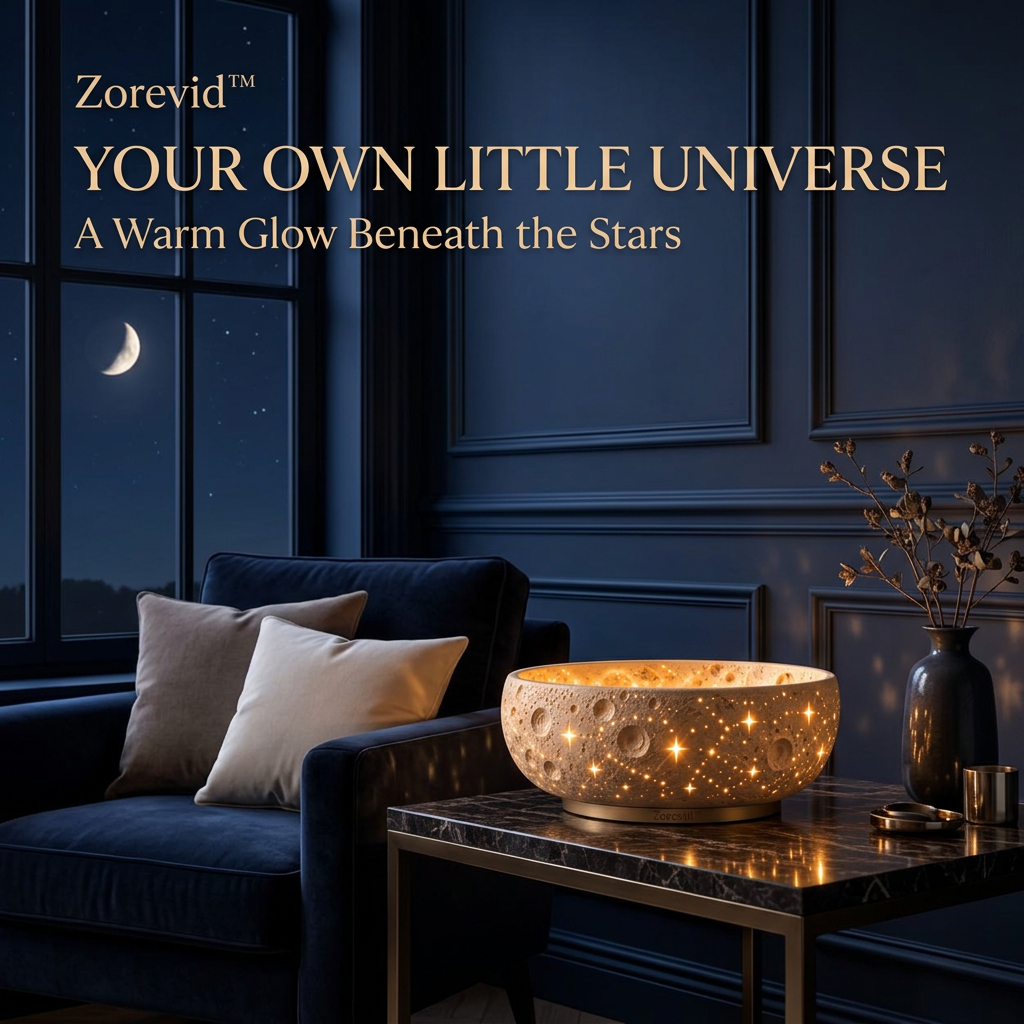 Zorevid™ Lunar Crater Glow Bowl Ambient Lamp — image 5